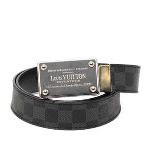 Pre-Loved Louis Vuitton Damier Graphite Ceinture Inventeur Belt
